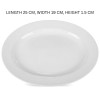 Melamine 10 Inch Small White Oval Dish One Piece for Serving Food