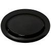 Melamine 12 Inch Black Oval Dish One Piece for Serving Food