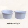 Melamine 2.5 Inch White Ramekin Serving Bowl