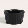 Melamine 2.5 Inch Black Ramekin Serving Bowl