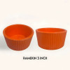 Melamine 3 Inch Ramekin Orange Bowl Serving Bowl
