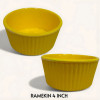 Melamine 4 Inch Ramekin Yellow Bowl Serving Bowl