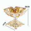 Elegant Golden Glass Tray for Serving