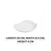 Melamine White Leaf Small Platter For Serving