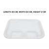 Melamine Fish Platter White Serving Plate