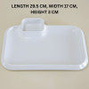 Melamine BBQ Platter White Serving Plate