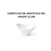 Melamine Lotus Small Serving White Bowl