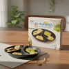 Melamine Euro Divider Black Serving Dish With Box