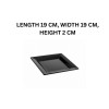 Melamine Small Swiss Black Serving Platter