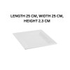 Melamine Medium Swiss White Serving Platter