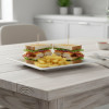 Melamine Medium Swiss White Serving Platter