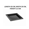 Melamine Medium Swiss Black Serving Platter