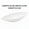 Melamine Fresco White Oval Serving Bowl