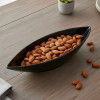 Melamine Fresco Black Oval Serving Bowl