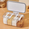ECOCO 4 in 1 Seasoning Organizer with Spoon