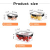 Set of 3 Acrylic Food Container Boxes