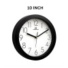 Heritage 10 Inch Squat 2 Numeric Back Wall Clock