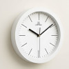 Heritage 10 Inch Squat 2 Plain White Wall Clock