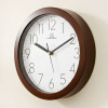 Heritage 10 Inch Squat 2 Numeric Brown Wall Clock