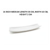 Melamine Medium White Serving Plate