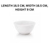 Melamine 6.5 Inch Medium White Serving Bowl