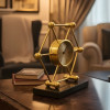 Hexagon Mantel Marble Clock Elegant Decorative Table Clock