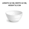 Melamine 4.5 Inch White Tulip Serving Bowl