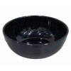 Melamine 8 Inch Black Tulip Serving Bowl