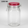 Ziba Airtight 1350 ML Glass Lock Jar Large
