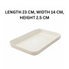 Melamine Cream Small Serving Tray