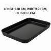 Melamine Black Large Serving Tray