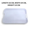 Melamine White Large Square Serving Tray