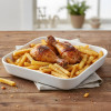 Melamine White Vista Large Serving Tray