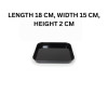 Melamine Black Vista Small Serving Tray