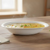 Melamine 9 Inch White Serving Soup Plate