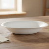 Melamine 9 Inch White Serving Soup Plate