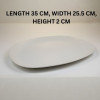 Melamine White Rectangle Serving Tray