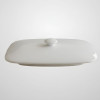 Melamine White Rectangle Serving Bowl's Lid