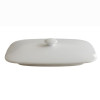 Melamine White Rectangle Serving Bowl's Lid