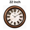 Heritage 22 Inch Dynamite Coffee Brown 3D Wall Clock