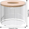 Transparent Acrylic Tissue Holder Modern Tabletop Tissue Box