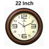Heritage 22 Inch Dynamite Brown Wall Clock