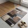 Nappa Leather Bath Mat Non Slip Rubber Base Bathroom Mat