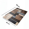 Nappa Leather Bath Mat Non Slip Rubber Base Bathroom Mat