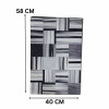 Contemporary Abstract Mosaic Nappa Leather Bath Mat