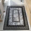 Majestic Greek Key Nappa Leather Bath Mat Non Slip Rubber Mat