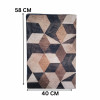 3D Illusion Geometric Cube Nappa Leather Bath Mat