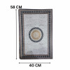 Antique Royal Mandala Nappa Leather Bath Mat