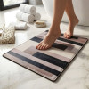 Nordic Abstract Block Nappa Leather Bath Mat