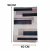 Nordic Abstract Block Nappa Leather Bath Mat